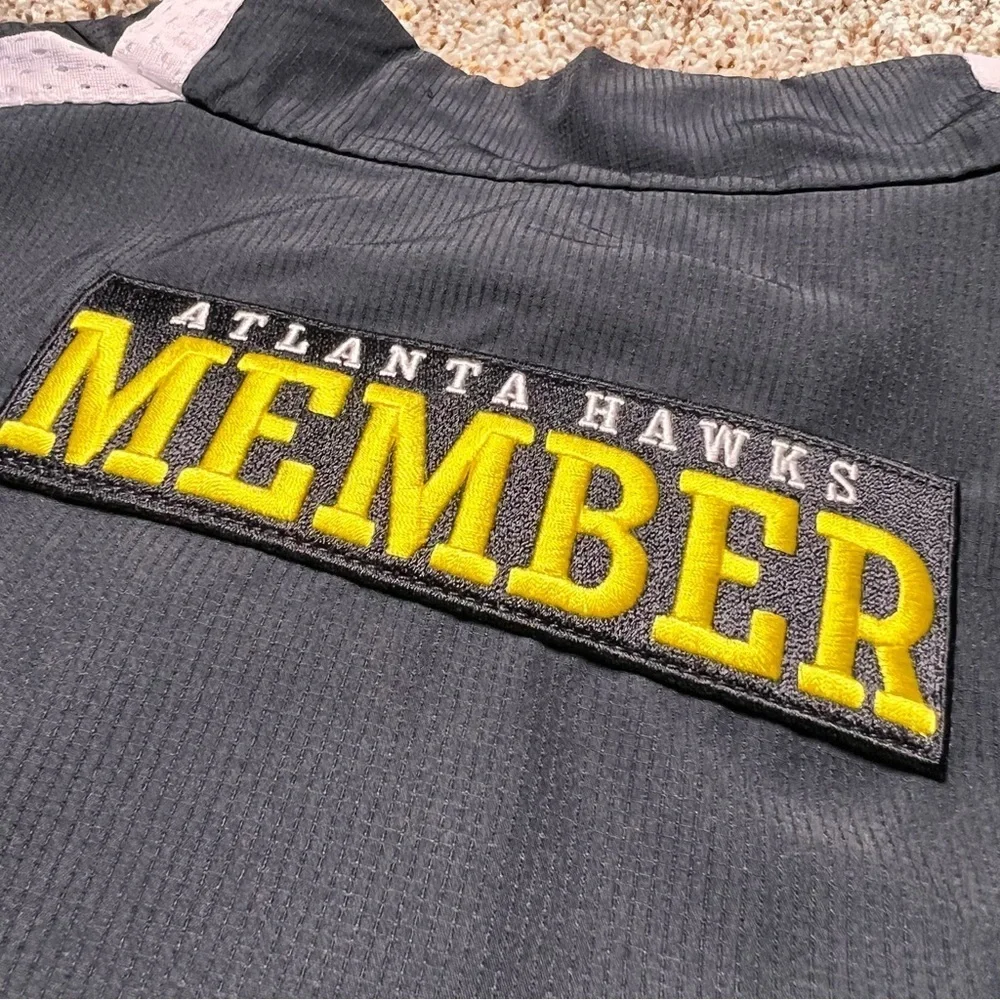 NWT Adidas Atlanta Hawks NBA Jacket Quarter Zip Member Black 2XL Big Tall Mens